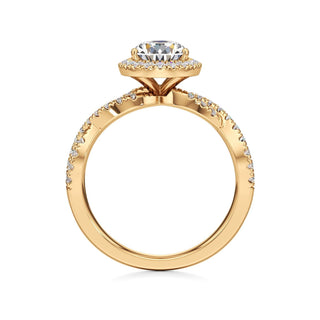 Ilaris Round Halo with Twisted Diamond Band