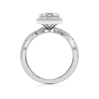 Ilaris Round Halo with Twisted Diamond Band
