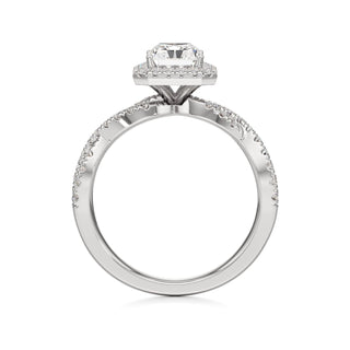 Ilaris Round Halo with Twisted Diamond Band