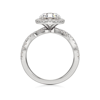 Ilaris Round Halo with Twisted Diamond Band