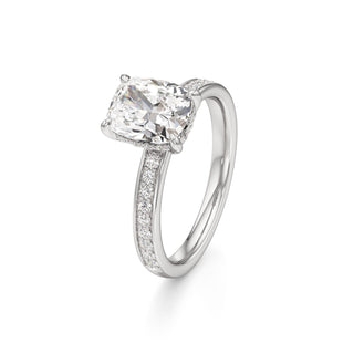 Jade Radiant Diamond Band Hidden Halo