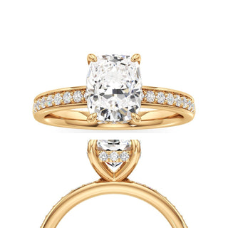 Jade Radiant Diamond Band Hidden Halo