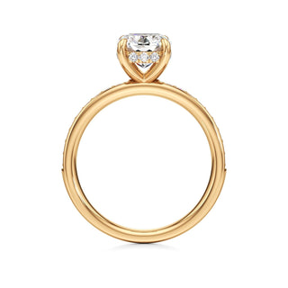 Jade Radiant Diamond Band Hidden Halo