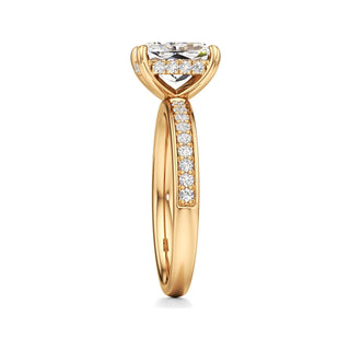 Jade Radiant Diamond Band Hidden Halo