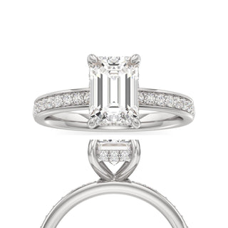 Jade Radiant Diamond Band Hidden Halo