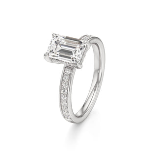 Jade Radiant Diamond Band Hidden Halo