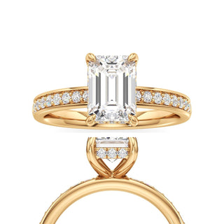 Jade Radiant Diamond Band Hidden Halo