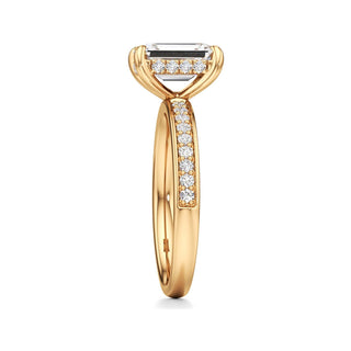 Jade Radiant Diamond Band Hidden Halo