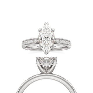 Jade Radiant Diamond Band Hidden Halo