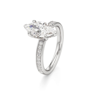 Jade Radiant Diamond Band Hidden Halo