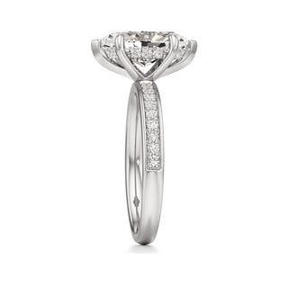 Jade Radiant Diamond Band Hidden Halo