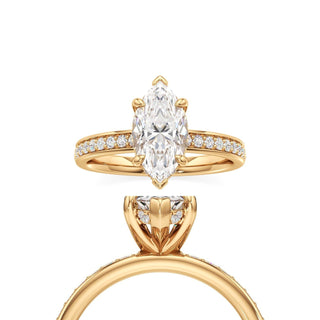 Jade Radiant Diamond Band Hidden Halo
