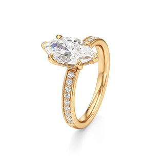 Jade Radiant Diamond Band Hidden Halo