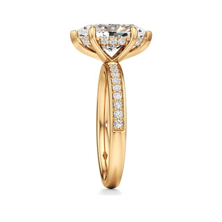 Jade Radiant Diamond Band Hidden Halo