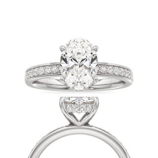 Jade Radiant Diamond Band Hidden Halo