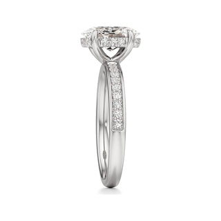 Jade Radiant Diamond Band Hidden Halo