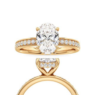 Jade Radiant Diamond Band Hidden Halo