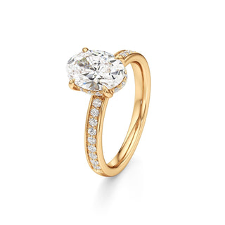 Jade Radiant Diamond Band Hidden Halo
