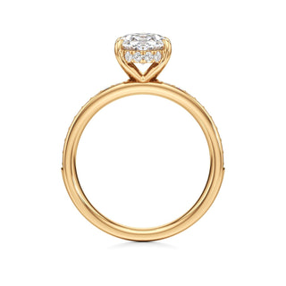 Jade Radiant Diamond Band Hidden Halo