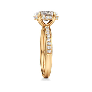 Jade Radiant Diamond Band Hidden Halo