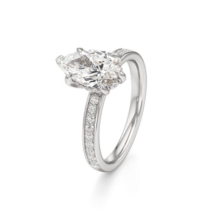 Jade Radiant Diamond Band Hidden Halo