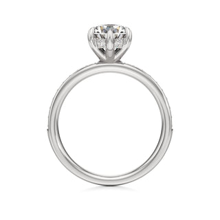 Jade Radiant Diamond Band Hidden Halo