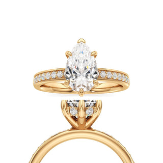 Jade Radiant Diamond Band Hidden Halo