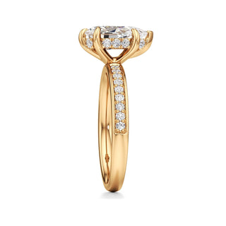 Jade Radiant Diamond Band Hidden Halo