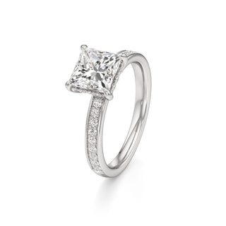 Jade Radiant Diamond Band Hidden Halo