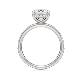 Jade Radiant Diamond Band Hidden Halo