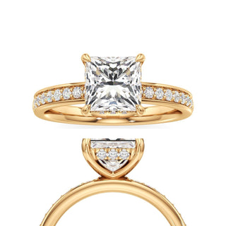 Jade Radiant Diamond Band Hidden Halo