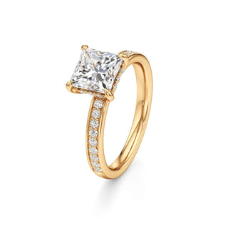 Jade Radiant Diamond Band Hidden Halo