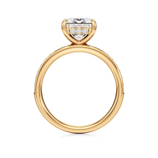 Jade Radiant Diamond Band Hidden Halo