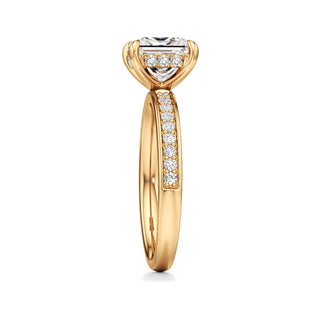 Jade Radiant Diamond Band Hidden Halo