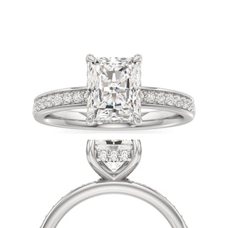Jade Radiant Diamond Band Hidden Halo