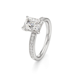Jade Radiant Diamond Band Hidden Halo
