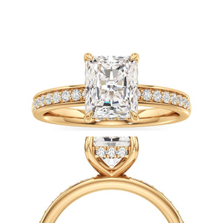 Jade Radiant Diamond Band Hidden Halo