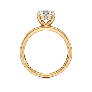 Jade Radiant Diamond Band Hidden Halo
