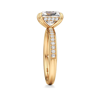 Jade Radiant Diamond Band Hidden Halo