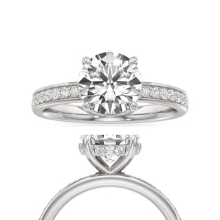 Jade Radiant Diamond Band Hidden Halo