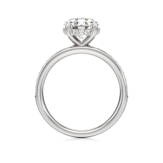 Jade Radiant Diamond Band Hidden Halo