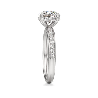 Jade Radiant Diamond Band Hidden Halo