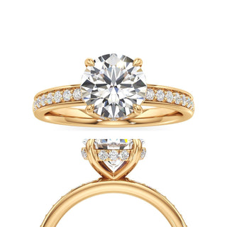 Jade Radiant Diamond Band Hidden Halo