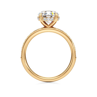 Jade Radiant Diamond Band Hidden Halo