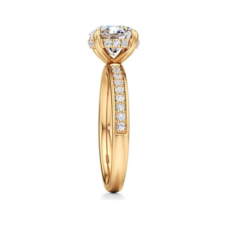 Jade Radiant Diamond Band Hidden Halo