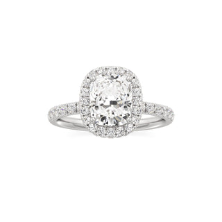 Jora Emerald Halo with Diamond Band