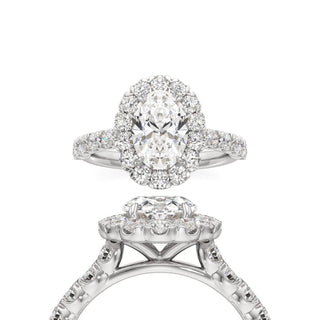 Juliette Oval Cluster Halo