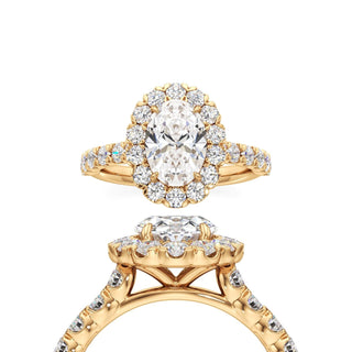 Juliette Oval Cluster Halo
