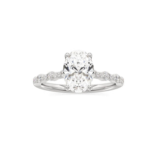 Kairi Elongated Cushion Station Diamond Band