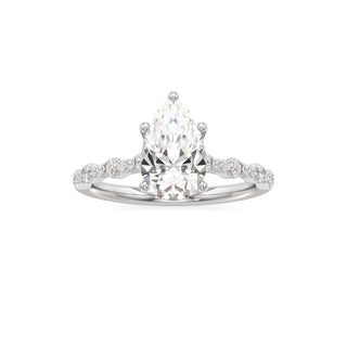 Kairi Elongated Cushion Station Diamond Band